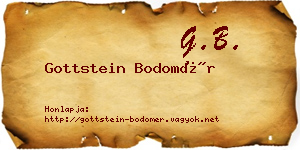 Gottstein Bodomér névjegykártya